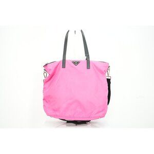 Prada Tessuto Nylon 2-Way Tote Bag Pink